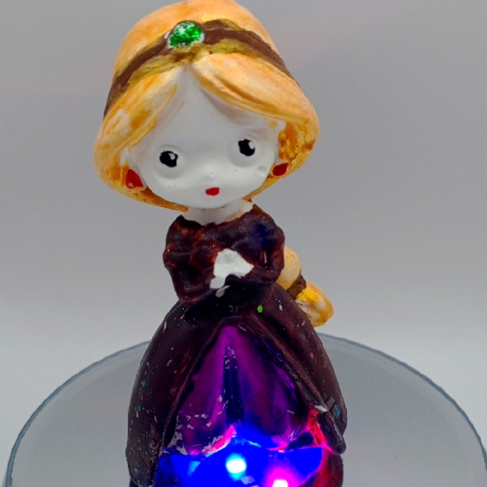 NEW Hand Made ๐ Charming Purple and Gold Kids Toy Figurine - Picture 1 of 5